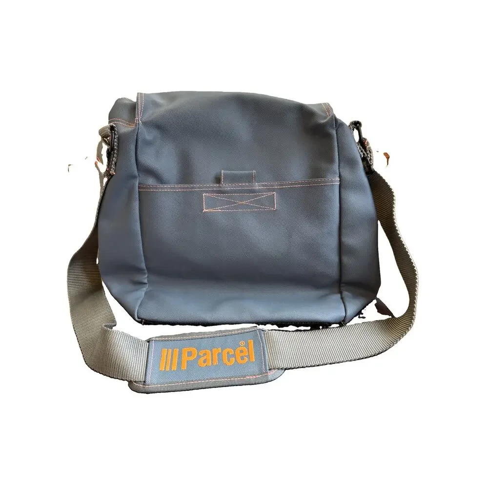 Parcel Crossbody Messenger Bag Grey Y2K Rare